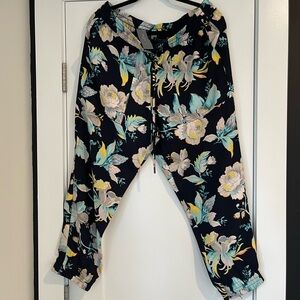 Floral Print Jogger Pants